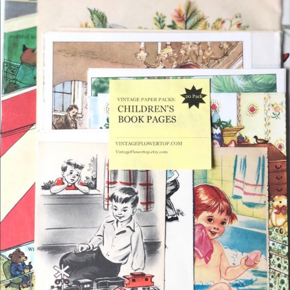 Old Childrens Paper Craft Ephemera Illustration